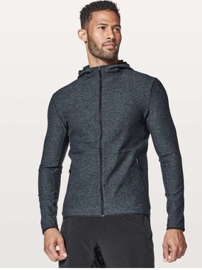 lululemon athletica Surge Warm Full Zip Hoodie - Heathered Nocturnal Teal/Black